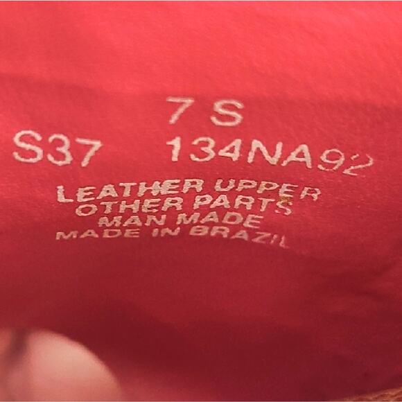 Naturalizer Elegant Hot Pink Fuchsia Wedge Heel Slip On Leather Sandals Size 7 - Picture 10 of 10